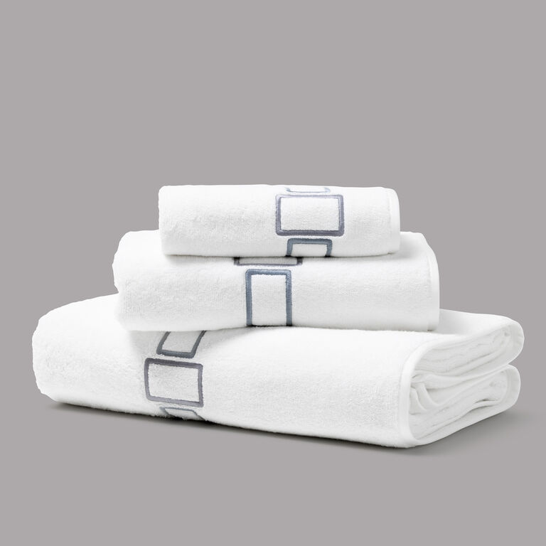 slide 3 Bold Bicolor Embroidery Bath Sheet