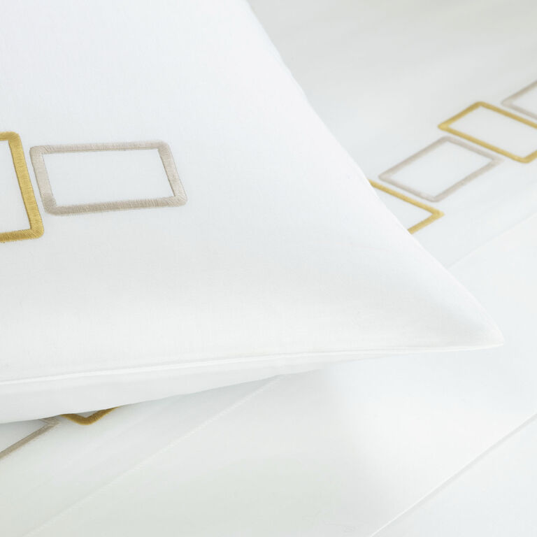 slide 3 Bold Bicolor Embroidery Sheet Set