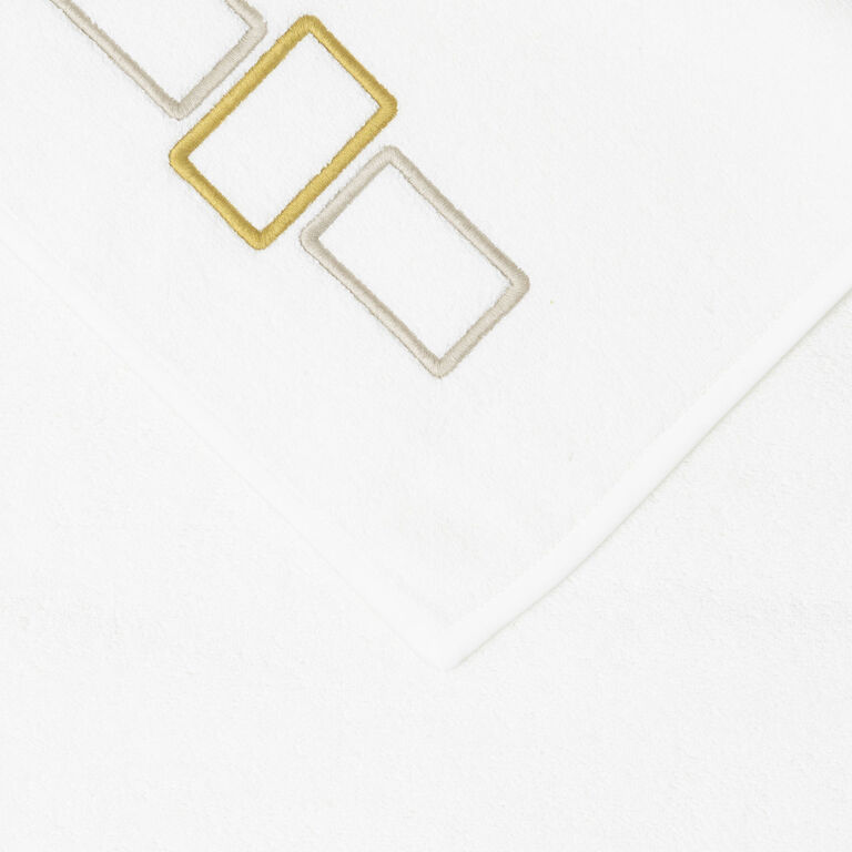 slide 5 Bold Bicolor Embroidery Bath Towel