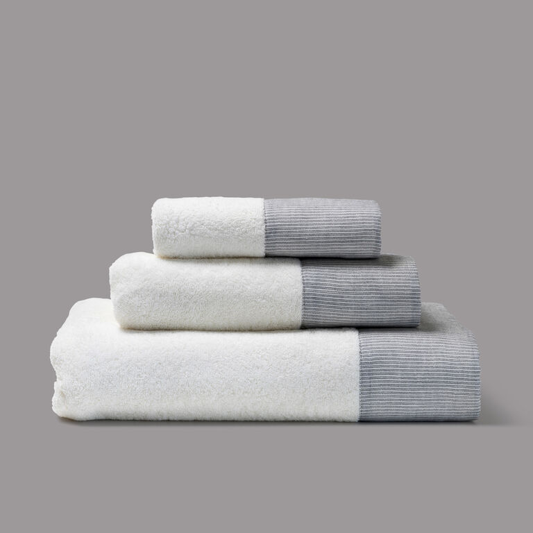 slide 4 Graphite Border Hand Towel