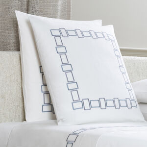 slide 2 Bold Bicolor Embroidery Euro Pillowcase