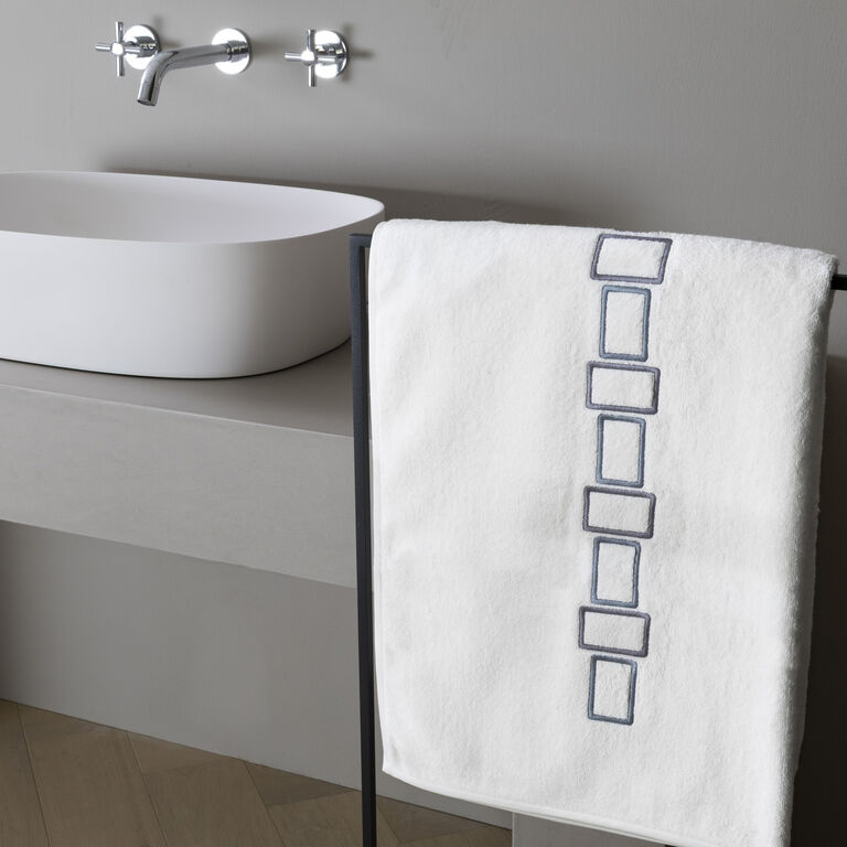 slide 1 Bold Bicolor Embroidery Bath Sheet