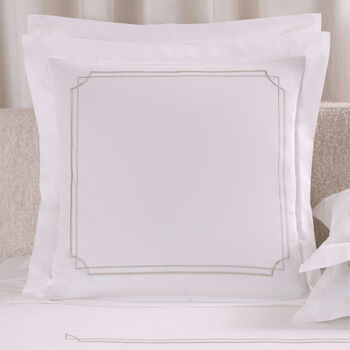 Layering Embroidery Euro Sham