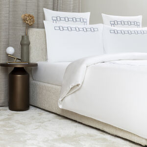 slide 2 Bold Bicolor Embroidery Duvet Cover