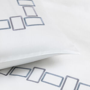 slide 3 Bold Bicolor Embroidery Euro Pillowcase