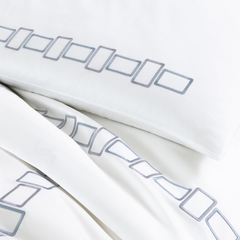slide 5 Bold Bicolor Embroidery Euro Pillowcase