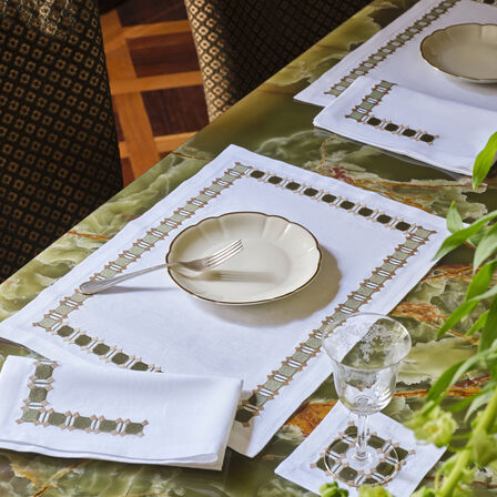 Deco Placemat and Napkins Set
