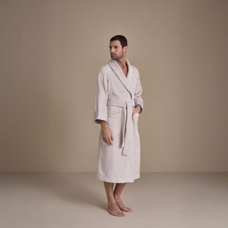 slide 3 Unito Shawl Collar Bathrobe