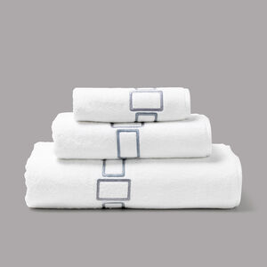slide 4 Bold Bicolor Embroidery Bath Sheet