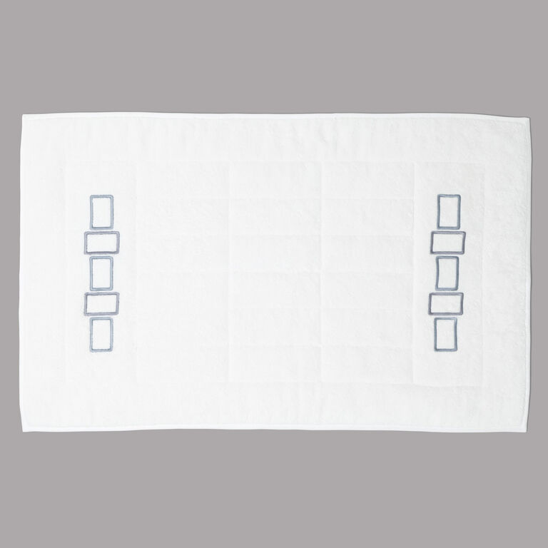 slide 2 Bold Bicolor Embroidery Bath Mat