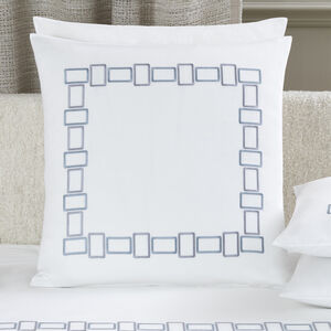 slide 1 Bold Bicolor Embroidery Euro Pillowcase