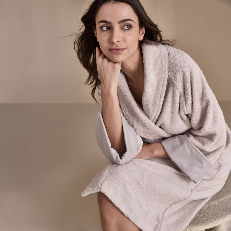 slide 4 Unito Shawl Collar Bathrobe