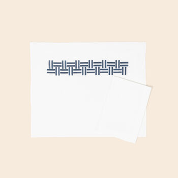 Basket Weave Placemats and Napkins Set