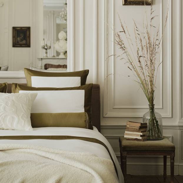 Frette Signature Sateen luxury bedding, buttery soft fabric with subtle sheen that softens over time